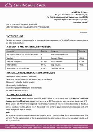 ELISA-Kit-for-Anti-Myelin-Associated-Glycoprotein-Antibody-(Anti-MAG)-AEA422Hu.pdf