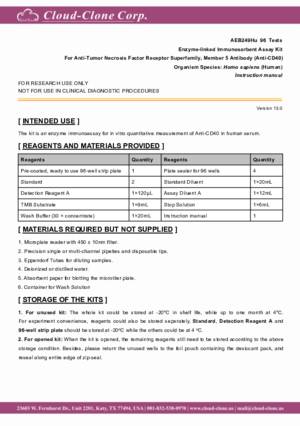 ELISA-Kit-for-Anti-Tumor-Necrosis-Factor-Receptor-Superfamily--Member-5-Antibody-(Anti-CD40)-AEB249Hu.pdf