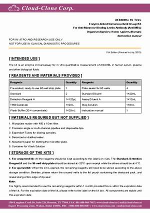 ELISA-Kit-for-Anti-Mannose-Binding-Lectin-Antibody--Anti-MBL--E99513Hu.pdf