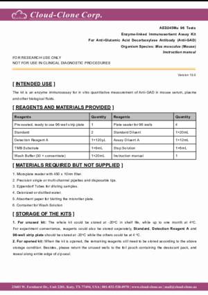 ELISA-Kit-for-Anti-Glutamic-Acid-Decarboxylase-Antibody-(Anti-GAD)-AED245Mu.pdf