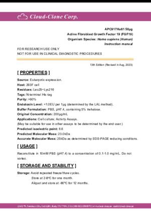 Active-Fibroblast-Growth-Factor-19-(FGF19)-APC917Hu61.pdf