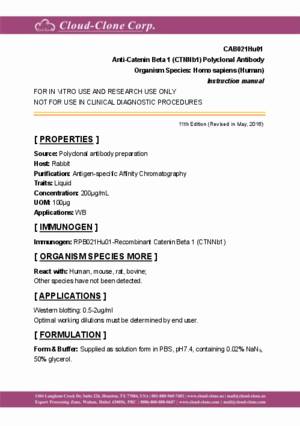 Anti-Catenin-Beta-1-(CTNNb1)-Polyclonal-Antibody-CAB021Hu01.pdf