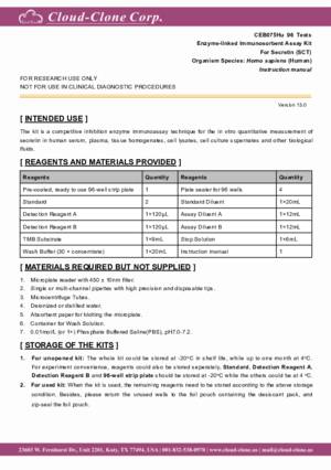 ELISA-Kit-for-Secretin-(SCT)-CEB075Hu.pdf