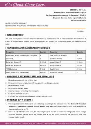 ELISA-Kit-for-Complement-Component-5a-Receptor-1-(C5aR1)-CEB308Hu.pdf