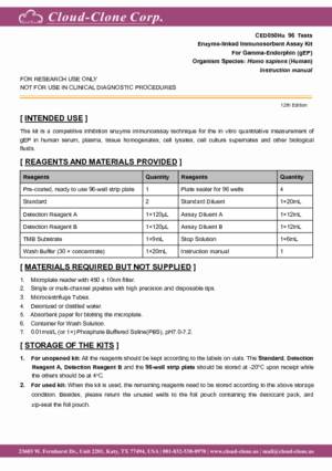 ELISA-Kit-for-Gamma-Endorphin-(gEP)-CED050Hu.pdf