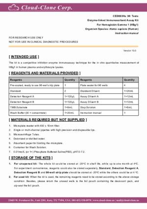 ELISA-Kit-for-Hemoglobin-Gamma-1-(HBg1)-CED093Hu.pdf