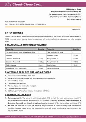 ELISA-Kit-for-Neurofilament--Light-Polypeptide-(NEFL)-CEE038Mu.pdf