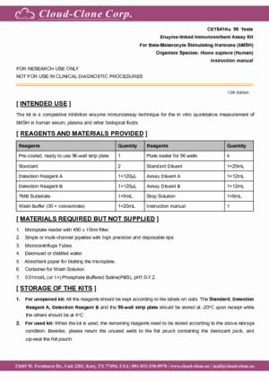 ELISA-Kit-for-Beta-Melanocyte-Stimulating-Hormone-(bMSH)-CET841Hu.pdf