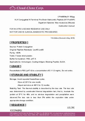 KLH-Conjugated-N-Terminal-Pro-Brain-Natriuretic-Peptide-(NT-ProBNP)-CPA485Mu31.pdf