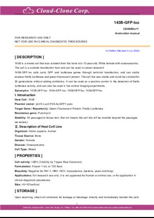 Human-Luciferase-143B-Osteosarcoma-Cells-(143B-GFP-Luc)-CSI465Hu11.pdf