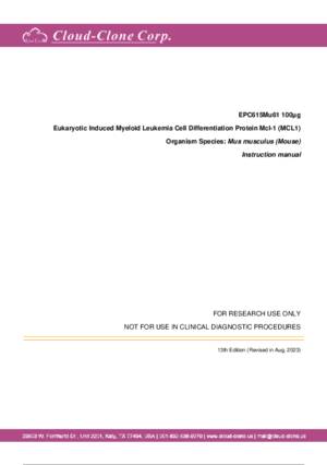 Eukaryotic-Induced-Myeloid-Leukemia-Cell-Differentiation-Protein-Mcl-1-(MCL1)-EPC615Mu61.pdf