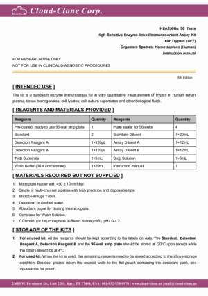 High-Sensitive-ELISA-Kit-for-Trypsin-(TRY)-HEA250Hu.pdf