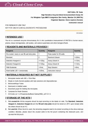 High-Sensitive-ELISA-Kit-for-Wingless-Type-MMTV-Integration-Site-Family--Member-3A-(WNT3A)-HEP155Hu.pdf