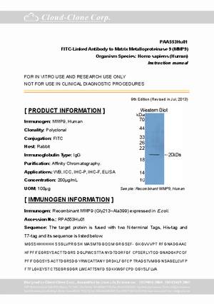 FITC-Linked-Antibody-to-Matrix-Metalloproteinase-9--MMP9--PAA553Hu81.pdf
