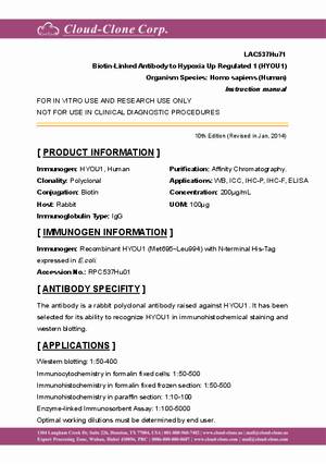 Biotin-Linked-Monoclonal-Antibody-to-Hypoxia-Up-Regulated-1-(HYOU1)-LAC537Hu71.pdf