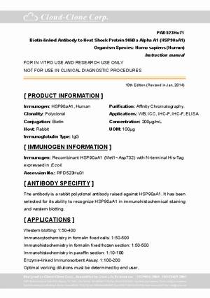Biotin-Linked-Antibody-to-Heat-Shock-Protein-90kDa-Alpha-A1--HSP90aA1--PAD523Hu71.pdf