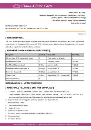 Multiplex-Assay-Kit-for-Complement-Component-7-(C7)--etc--by-FLIA-(Flow-Luminescence-Immunoassay)-LMA731Hu.pdf