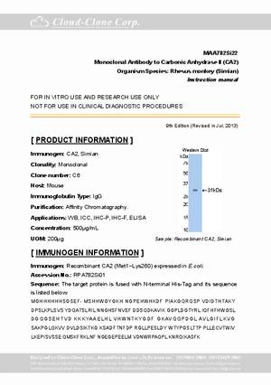 Monoclonal-Antibody-to-Carbonic-Anhydrase-II--CA2--MAA782Si22.pdf