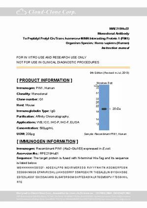 Monoclonal-Antibody-to-Peptidyl-Prolyl-Cis-Trans-Isomerase-NIMA-Interacting-Protein-1--PIN1--MAE219Hu22.pdf