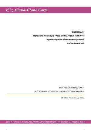 Monoclonal-Antibody-to-FK506-Binding-Protein-7-(FKBP7)-MAE677Hu21.pdf