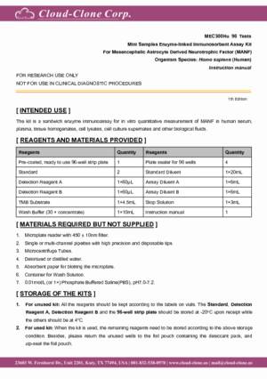 Mini-Samples-ELISA-Kit-for-Mesencephalic-Astrocyte-Derived-Neurotrophic-Factor-(MANF)-MEC300Hu.pdf