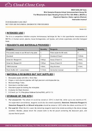 Mini-Samples-ELISA-Kit-for-Mitochondrial-Open-Reading-Frame-Of-The-12S-rRNA-c-(MOTS-c)-MEX132Hu.pdf