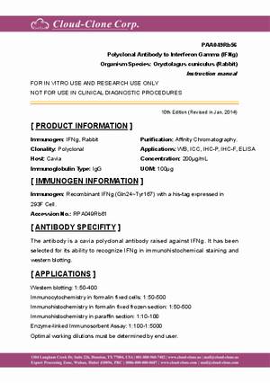 Polyclonal-Antibody-to-Interferon-Gamma--IFNg--PAA049Rb56.pdf