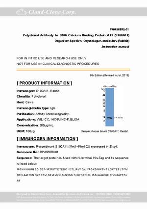 Antibody-to-S100-Calcium-Binding-Protein-A11--S100A11--A90568Rb01.pdf