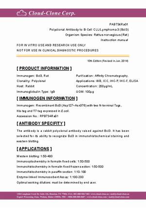 Polyclonal-Antibody-to-B-Cell-CLL-Lymphoma-3--Bcl3--PAB734Ra01.pdf