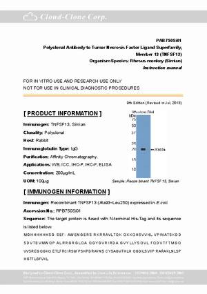 Polyclonal-Antibody-to-Tumor-Necrosis-Factor-Ligand-Superfamily--Member-13--TNFSF13--PAB750Si01.pdf