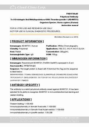 Antibody-to-A-Disintegrin-And-Metalloproteinase-With-Thrombospondin-1--ADAMTS1--A91973Hu02.pdf