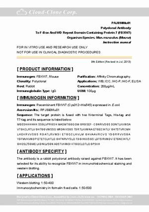 Polyclonal-Antibody-to-F-Box-And-WD-Repeat-Domain-Containing-Protein-7--FBXW7--PAJ890Mu01.pdf