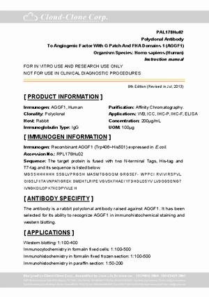Polyclonal-Antibody-to-Angiogenic-Factor-With-G-Patch-And-FHA-Domains-1--AGGF1--PAL178Hu02.pdf