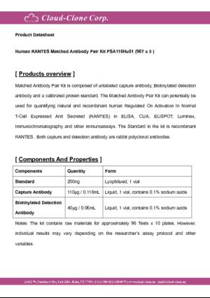 Antibody-Pair-for-Regulated-On-Activation-In-Normal-T-Cell-Expressed-And-Secreted-(RANTES)-PSA116Hu01.pdf