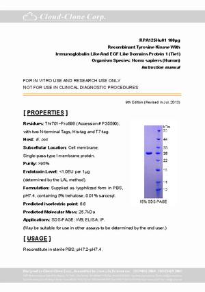 Recombinant-Tyrosine-Kinase-With-Immunoglobulin-Like-And-EGF-Like-Domains-Protein-1--Tie1--RPA125Hu01.pdf