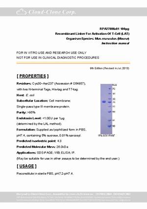 Recombinant-Linker-For-Activation-Of-T-Cell--LAT--RPA270Mu01.pdf