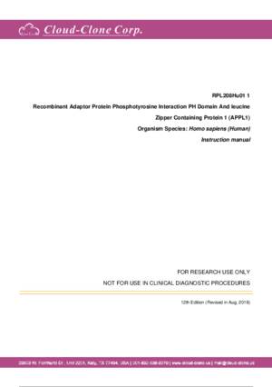 Recombinant-Adaptor-Protein-Phosphotyrosine-Interaction-PH-Domain-And-leucine-Zipper-Containing-Protein-1-(APPL1)-RPL208Hu01.pdf