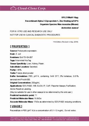 Recombinant-Alpha-2-Glycoprotein-1--Zinc-Binding-(aZGP1)-RPL231Mu01.pdf