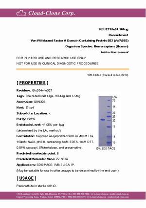 Recombinant-Von-Willebrand-Factor-A-Domain-Containing-Protein-5B2--vWA5B2--RPU233Hu01.pdf