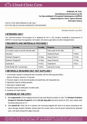 CLIA-Kit-for-Glyceraldehyde-3-Phosphate-Dehydrogenase-(GAPDH)-SCB932Hu.pdf