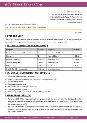 ELISA-Kit-for-Fibroblast-Growth-Factor-1--Acidic-(FGF1)-SEA032Mu.pdf