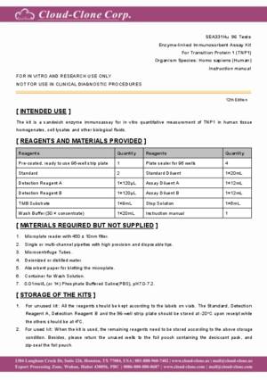 ELISA-Kit-for-Transition-Protein-1-(TNP1)-SEA331Hu.pdf