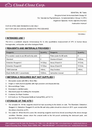 ELISA-Kit-for-Xeroderma-Pigmentosum--Complementation-Group-C-(XPC)-SEA473Hu.pdf