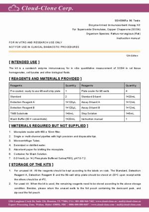 ELISA-Kit-for-Superoxide-Dismutase--Copper-Chaperone-(SOD4)-SEA596Ra.pdf