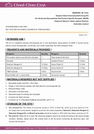 ELISA-Kit-for-Receptor-For-Advanced-Glycation-Endproducts-(RAGE)-SEA645Hu.pdf