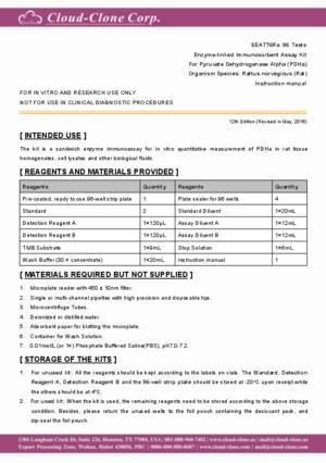 ELISA-Kit-for-Pyruvate-Dehydrogenase-Alpha-(PDHa)-SEA776Ra.pdf