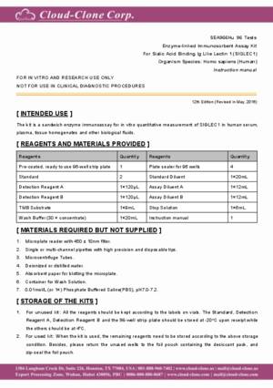 ELISA-Kit-for-Sialic-Acid-Binding-Ig-Like-Lectin-1-(SIGLEC1)-SEA966Hu.pdf