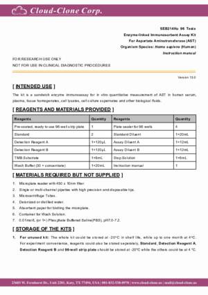 ELISA-Kit-for-Aspartate-Aminotransferase-(AST)-SEB214Hu.pdf