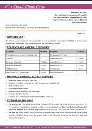 ELISA-Kit-for-5-Lipoxygenase-(5-LO)-SEB355Hu.pdf