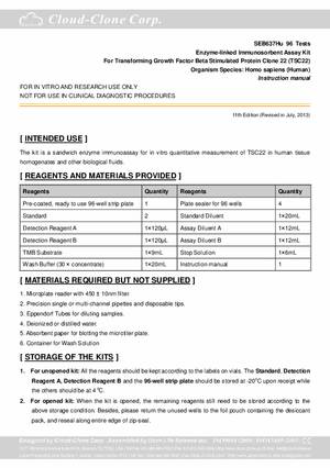 ELISA-Kit-for-Transforming-Growth-Factor-Beta-Stimulated-Protein-Clone-22--TSC22--E91637Hu.pdf